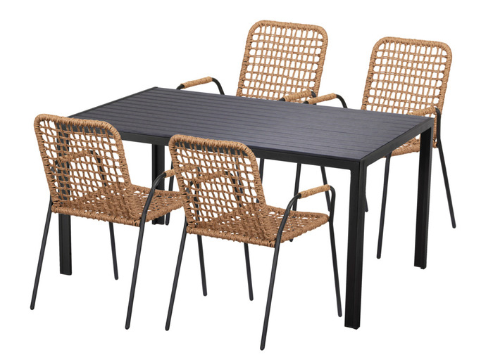 Hagebord Havanna 150 x 90 cm i alu/nonwood - Sunlife®